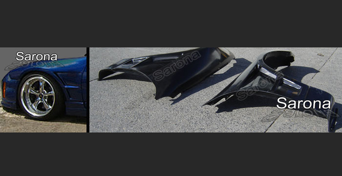 Custom Nissan 300ZX Fenders  Coupe & Convertible (1990 - 1996) - $790.00 (Manufacturer Sarona, Part #NS-014-FD)